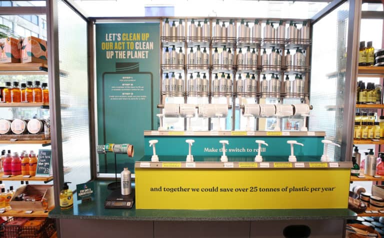 The Body Shop refill stations