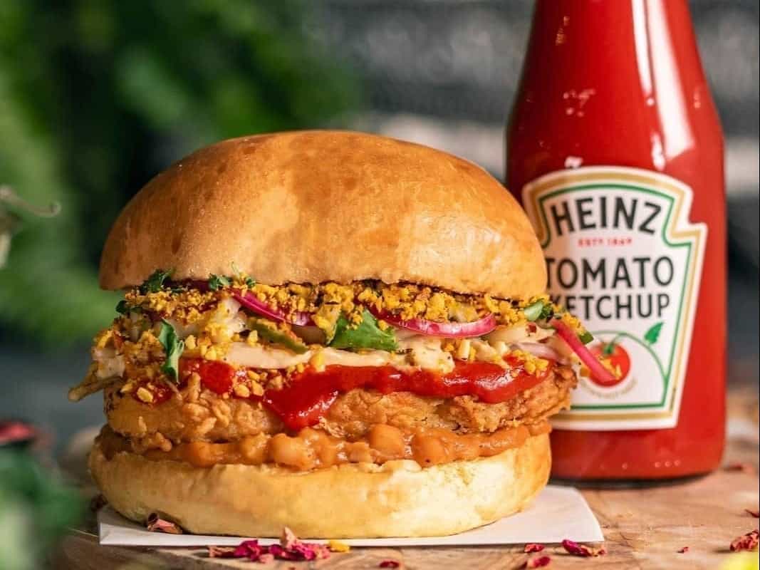 Absurd Bird Heinz vegan burger