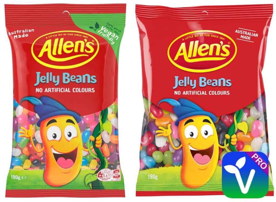 vegan friendly allen's jelly beans products