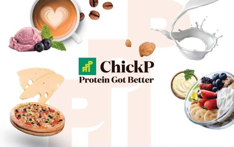 chickp's range of applications in a creamy coffee, cheese, vegan milk and dairy