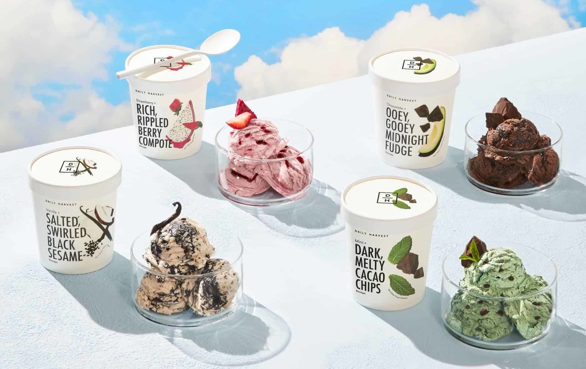 Daily Harvest ice cream containers