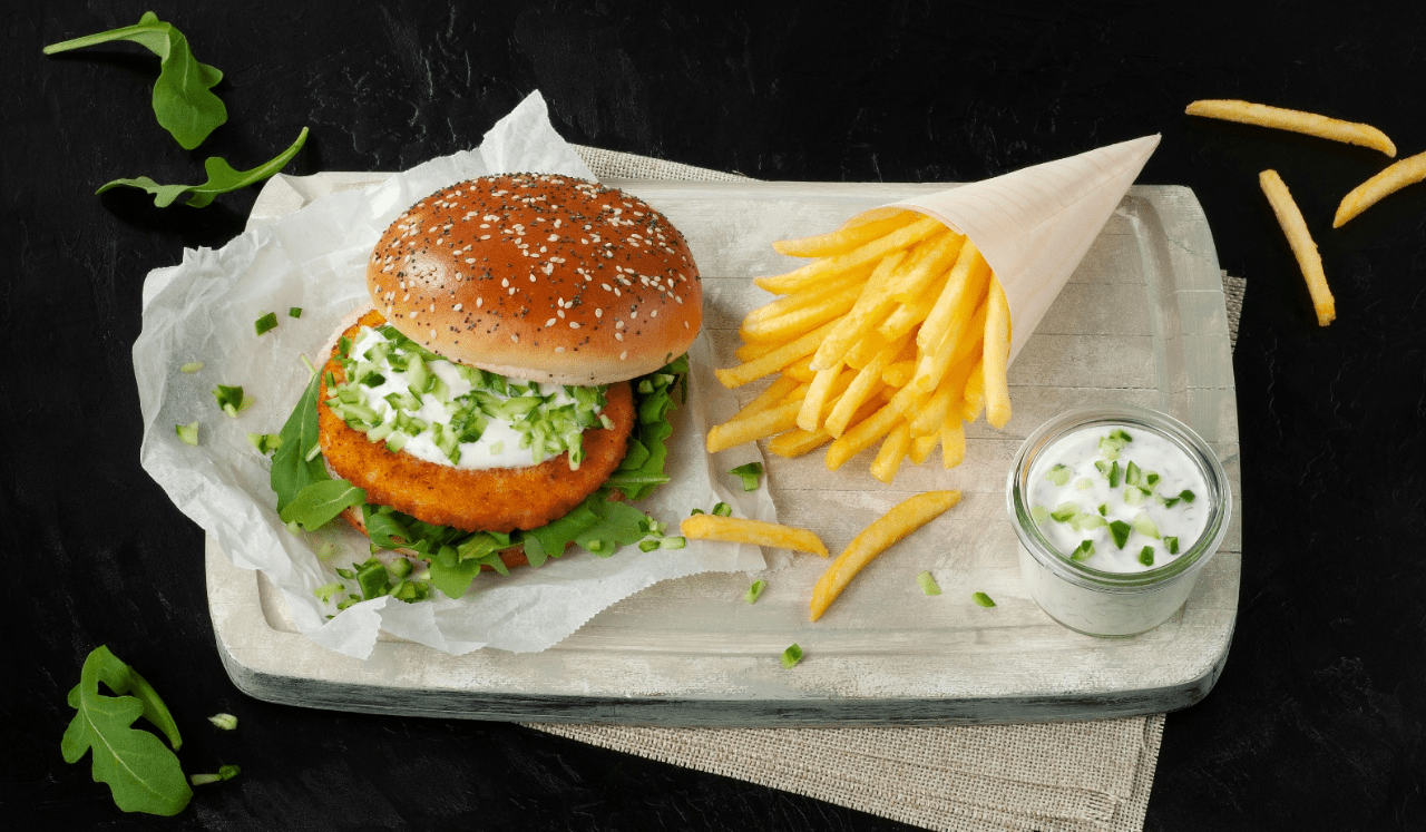 Schouten fishless burger