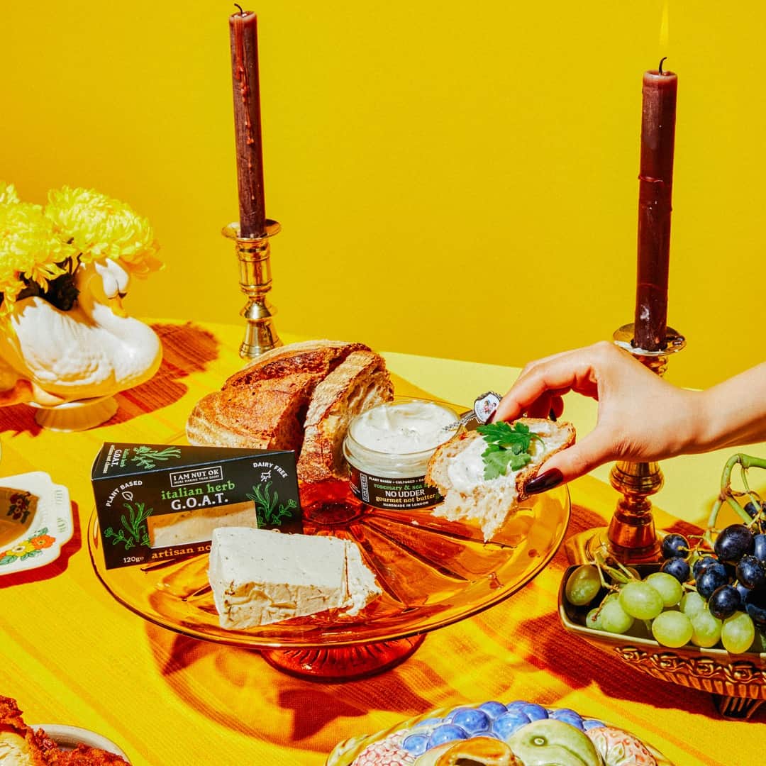 GOAT cheese lifestyle shot, I Am NUT OK