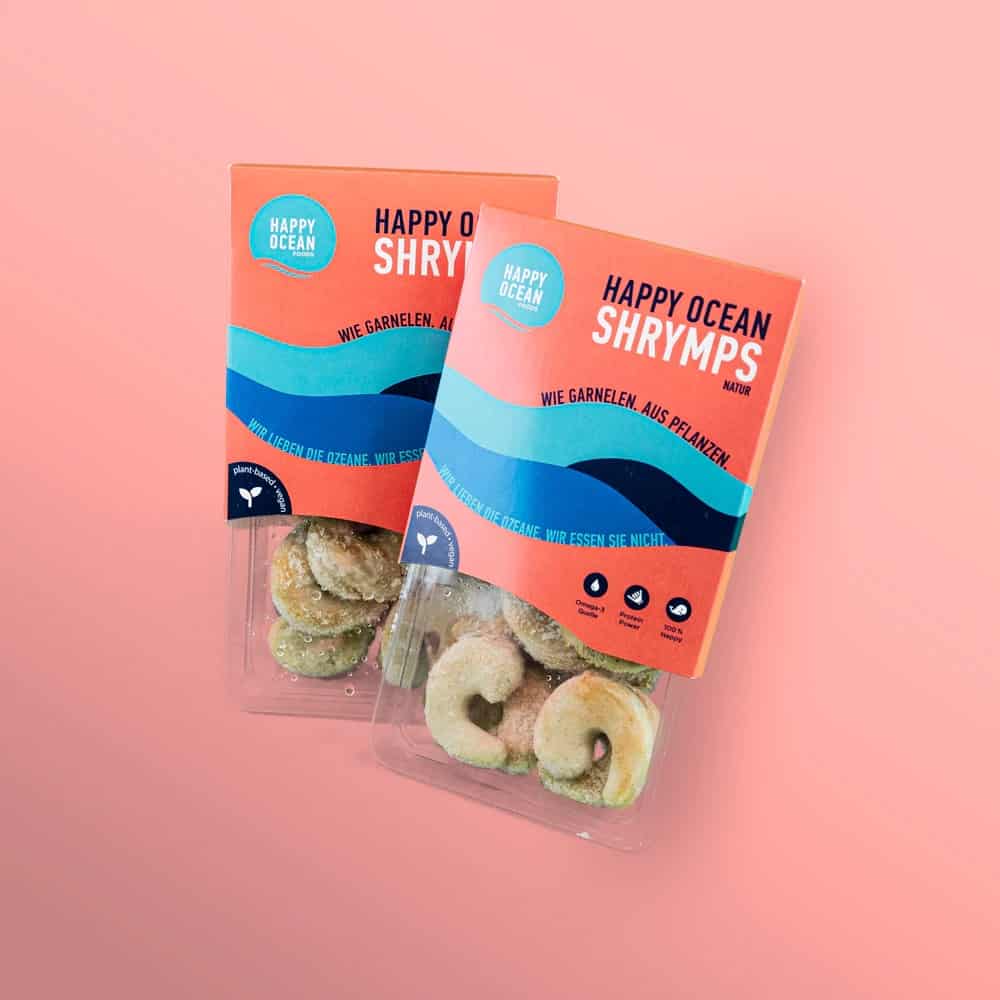 Happy Ocean Foods shrymp in packaging