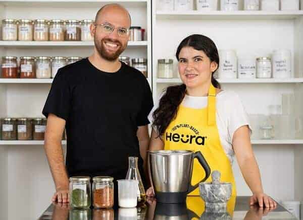 Marc Coloma, Heura CEO and Founder; and Lorena Salcedo, NPD Manager at Heura