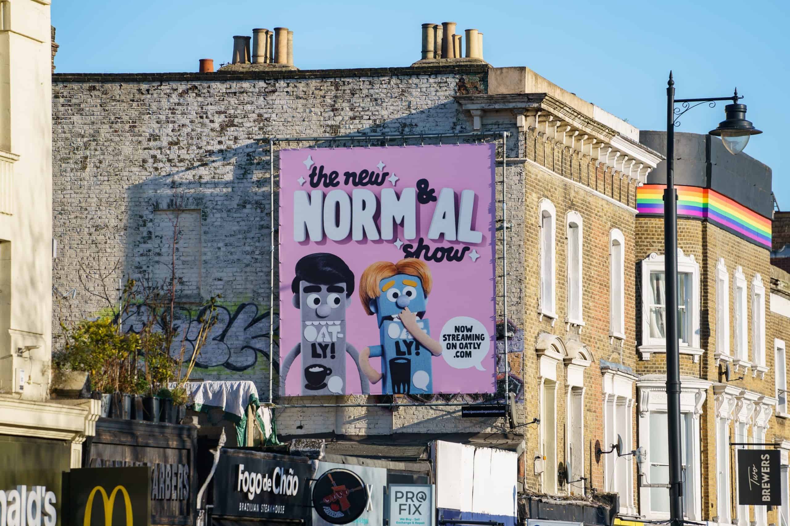 Norm&Al Show Oatly billboard