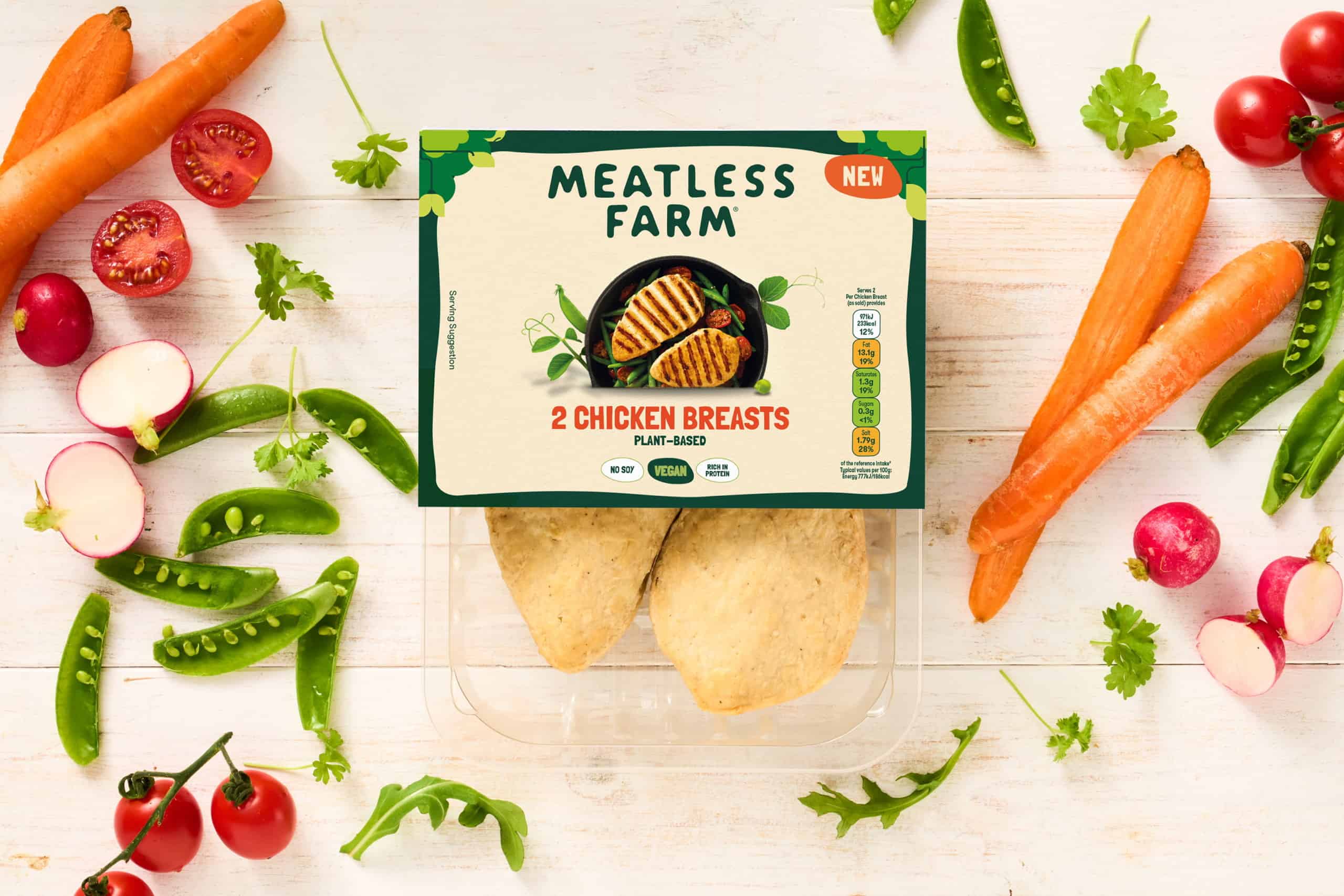 Pack-Shot Meatless Farm Plant-Based Chicken Breast