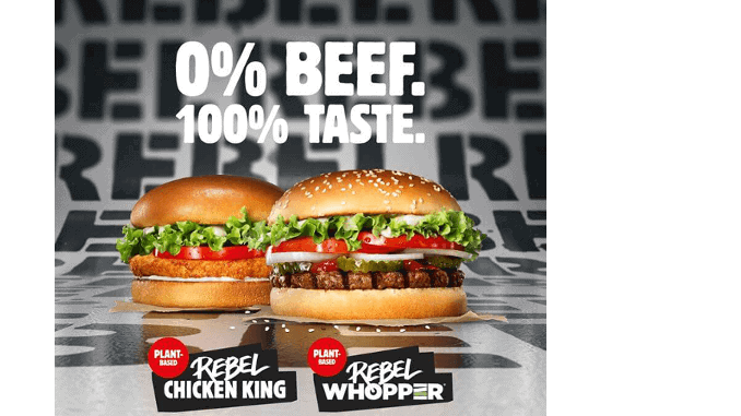 Rebel Whopper and Rebel Chicken King at Burger King