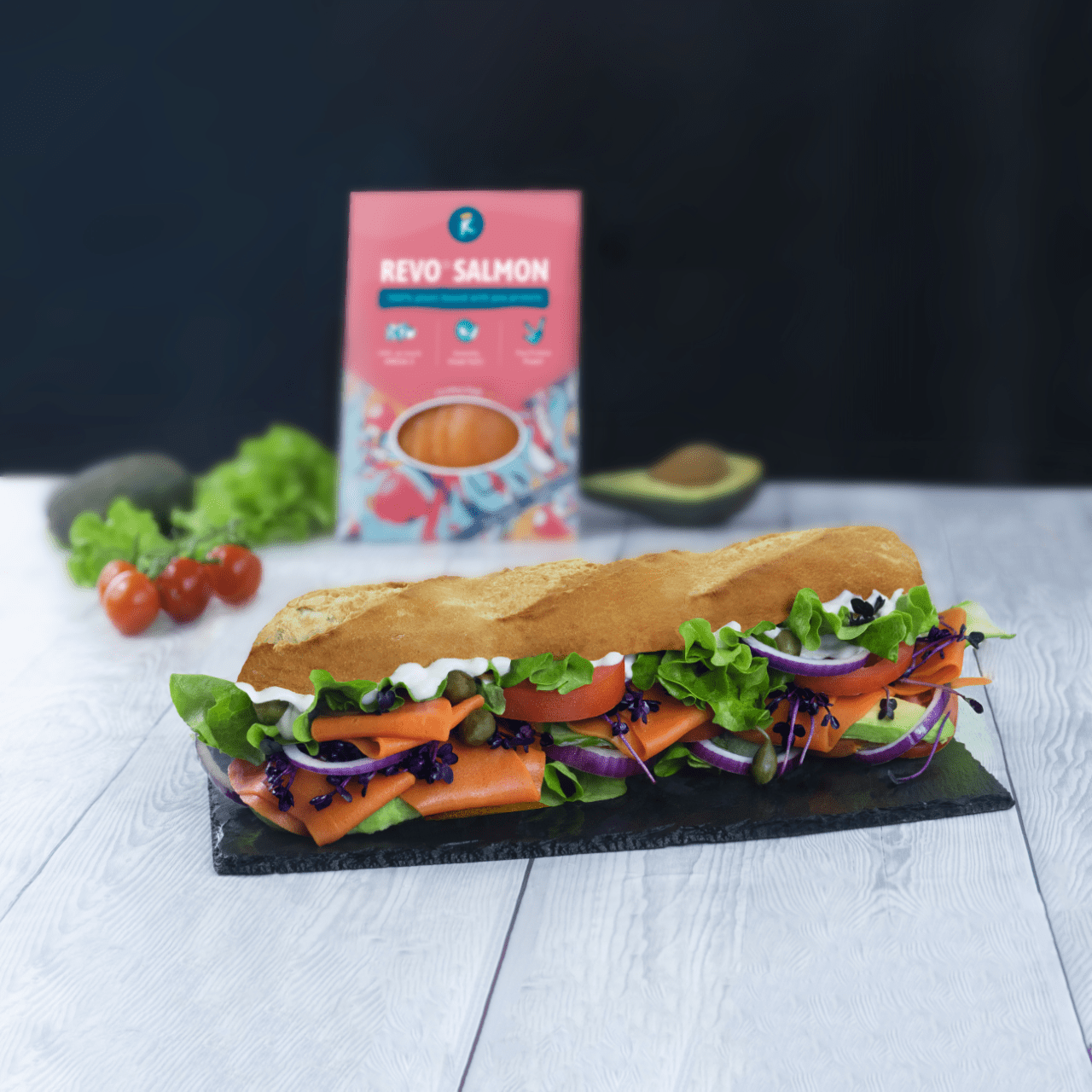 Revo salmon Baguette with box