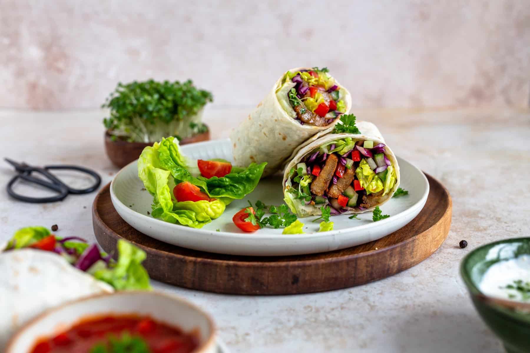 Seitan wraps, image from AGRANA