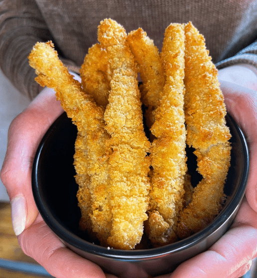 Plant-Based Calamari Fries