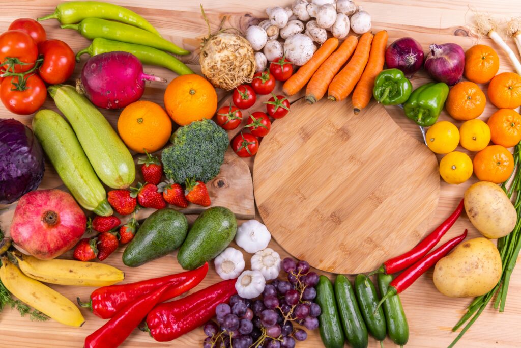 stock fruits and vegetables