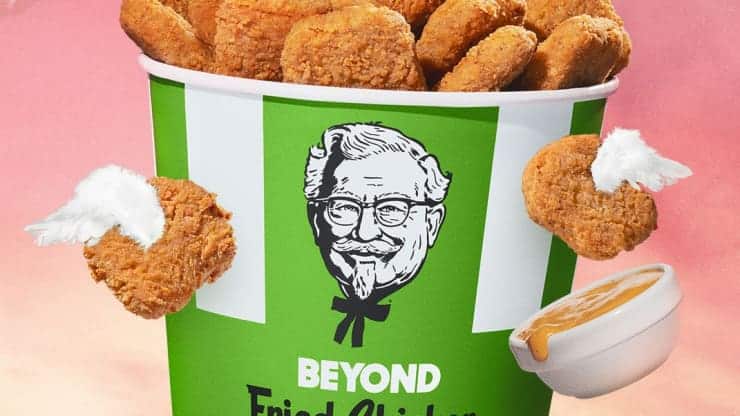 kfc launches beyond meat fried chicken