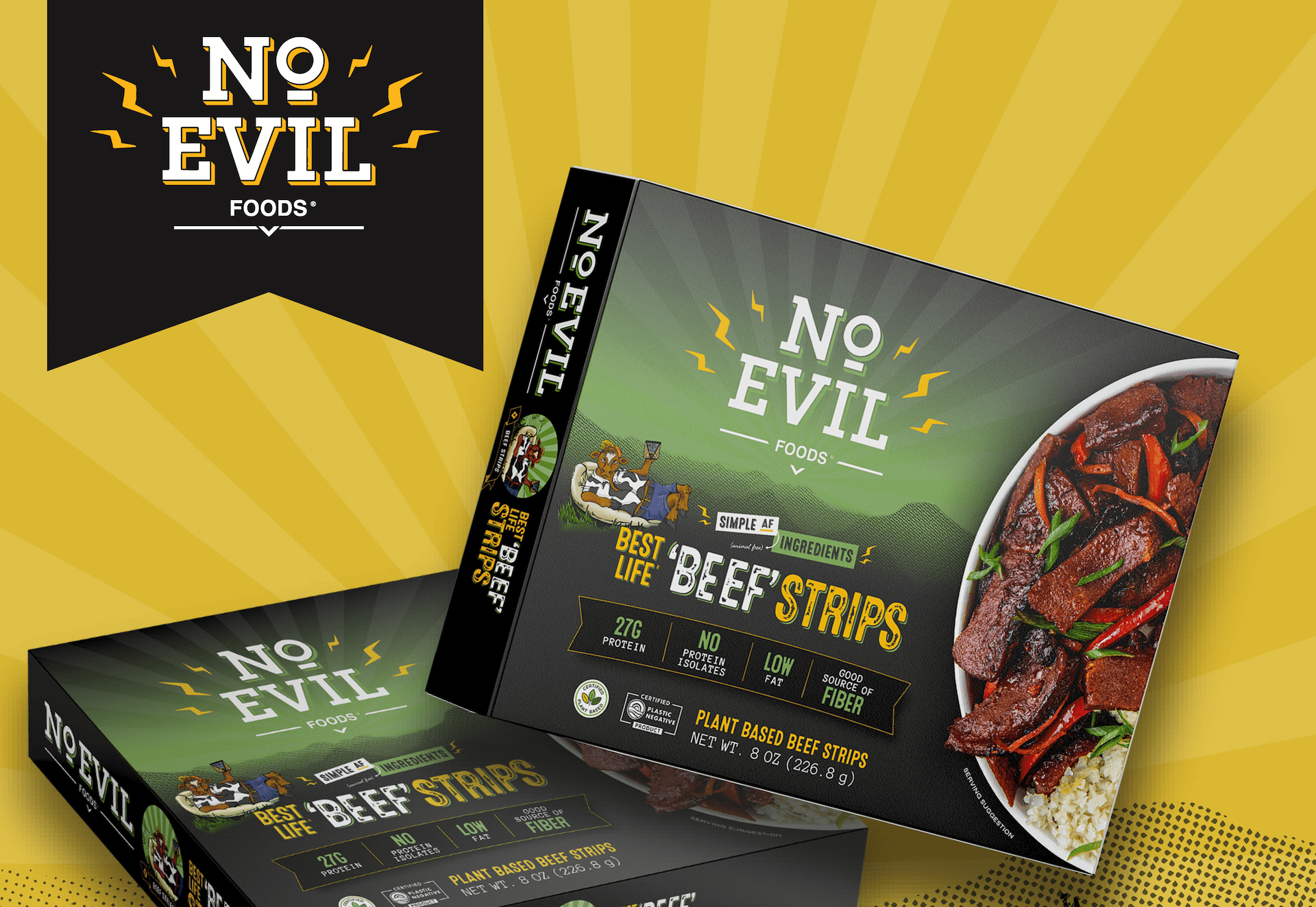 No Evil Foods Best Life Beef Strips