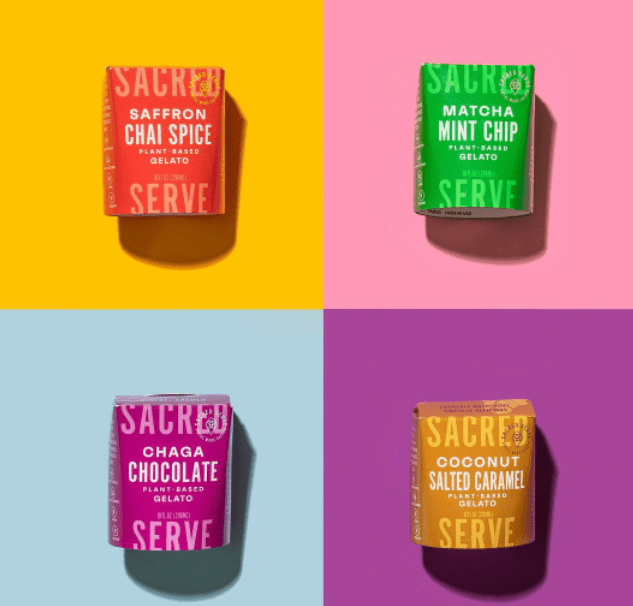 Sacred Serve Vegan Gelato Flavors