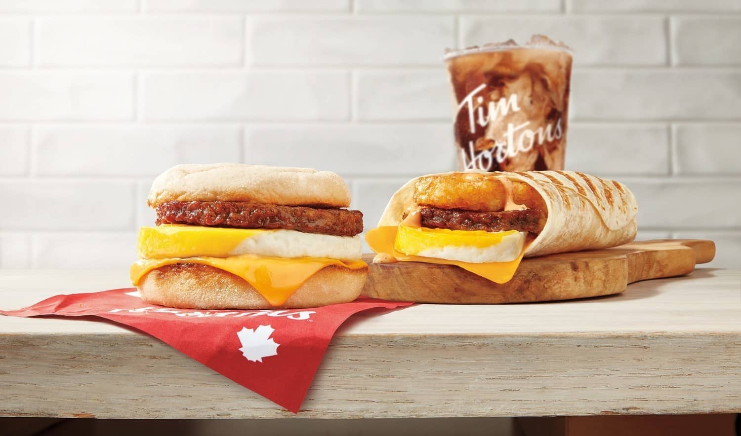 Tim Hortons Impossible Sausage Sandwich