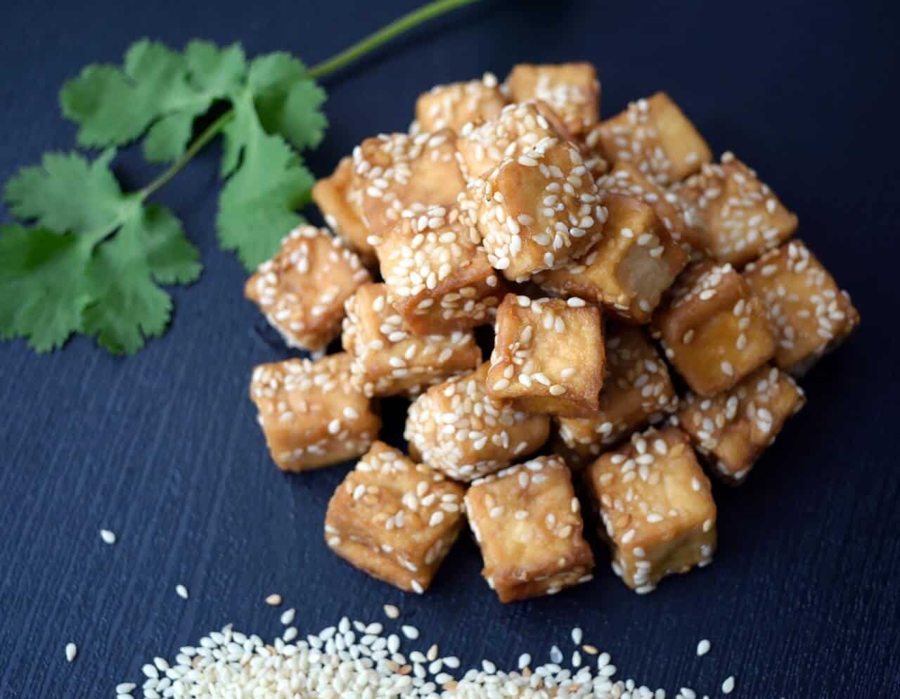 Tofu mit Sesam