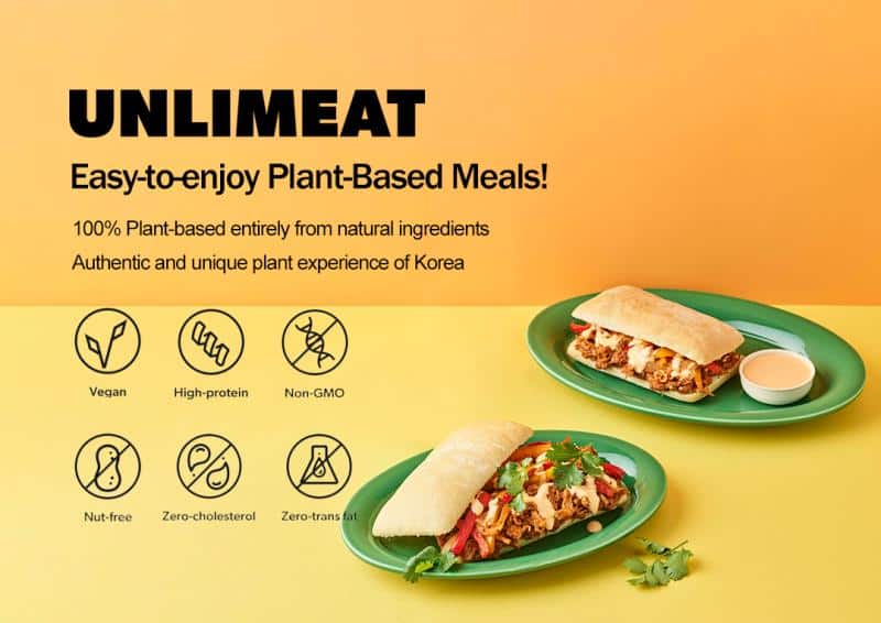 Korea's UNLIMEAT launches on GTFO It's Vegan